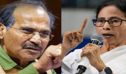 ‘পোয়েটিক জাস্টিস!’ কংগ্রেস ভাঙিয়ে দল গড়ার পাপেই তৃণমূলের পতন, মমতাকে তীব্র কটাক্ষ অধীরের ‘পোয়েটিক জাস্টিস!’ কংগ্রেস ভাঙিয়ে দল গড়ার পাপেই তৃণমূলের পতন, মমতাকে তীব্র কটাক্ষ অধীরের