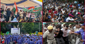 সংসদ ঘেরাও অভিযানে ধুন্ধুমার! যন্তরমন্তরে পুলিসের লাঠিচার্জে আহত বহু, মাঝপথে আটকে গেলেন মহুয়া মৈত্র ও চন্দ্রশেখর আজাদ