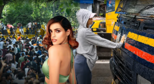 পুলিশের ভ্যানের সামনে বুক চিতিয়ে একা দাঁড়িয়ে কোন প্রতিবাদী? নিট কেলেঙ্কারির মাঝে ভাইরাল মুম্বইয়ের মডেল রিয়া আহিরকে চিনুন!