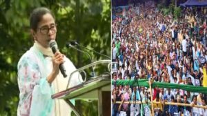 ‘ইগো সরিয়ে সবাই এক হোন!’ একুশের মঞ্চ থেকে বাম-কংগ্রেসকে মহাজোটের বার্তা মমতার