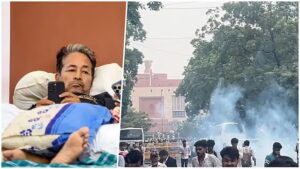 হাসপাতাল থেকেই অনশন ভাঙার শর্ত ওয়াংচুকের, সংসদমুখী মিছিল রুখল দিল্লি পুলিশ