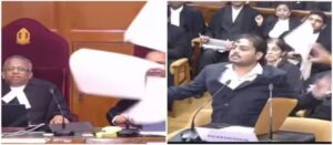সুপ্রিম কোর্টে নজিরবিহীন তাণ্ডব! এজলাসে দাঁড়িয়ে বিচারপতিকে গালিগালাজ, ছুঁড়লেন ফাইল