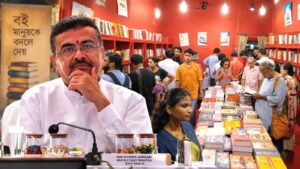 “মার্ক্স-লেনিনের বই মেলে, কিন্তু গীতা বা স্বামীজির বই নেই কেন?”-সিপিএমের বইয়ের স্টল নিয়ে বিস্ফোরক প্রশ্ন শুভেন্দুর