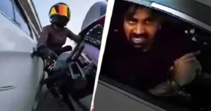 উইকেন্ডে মর্মান্তিক পরিণতি! সুপারবাইক রাইডারের ওপর বেপরোয়া গাড়ির পৈশাচিক হামলা, ক্যামেরায় ধরা পড়ল রক্তহিম করা দৃশ্য!