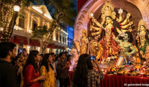 শহরের ইতিহাসে প্রথমবার! বড়দিনের আলোকসজ্জা বাদ দিয়ে অ্যালেন পার্কে হচ্ছে শারদোৎসব!
