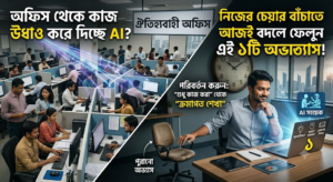অফিস থেকে কাজ উধাও করে দিচ্ছে AI? নিজের চেয়ার বাঁচাতে আজই বদলে ফেলুন এই ১টি অভ্যাস