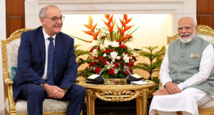 ভারত-সুইজারল্যান্ড ঐতিহাসিক বন্ধুত্ব! নয়াদিল্লিতে প্রধানমন্ত্রী মোদীর সঙ্গে বৈঠকে সুইস রাষ্ট্রপতি গাই পারমেলিন