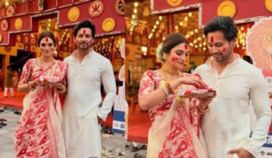 উৎসব কি শুধু নির্দিষ্ট ধর্মের? সিঁদুর পরে দেবীবরণ নিয়ে ওঠা বিতর্কে কড়া অবস্থান অভিনেত্রীর